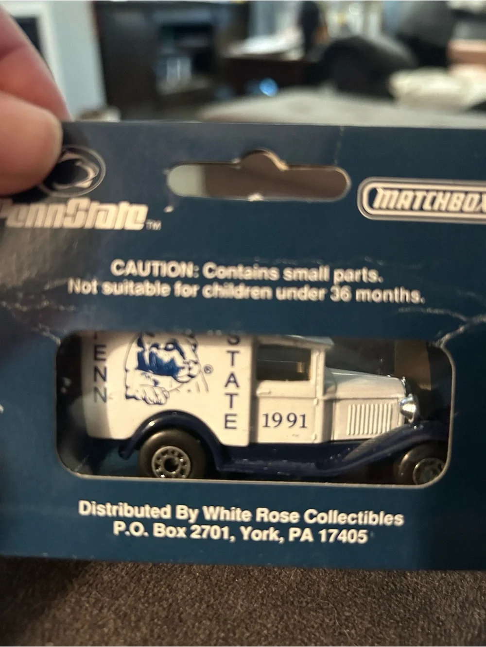 Matchbox Penn State Collectible Die-Cast Delivery Truck - White & Blue